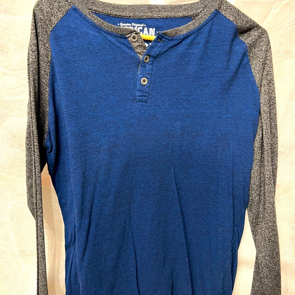 American republic - button front - long sleeve shirt - mens Medium